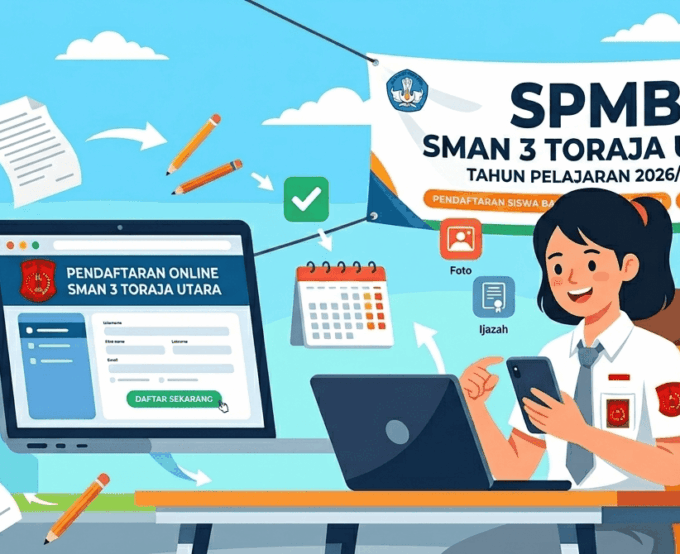 SPMB SMAN 3 Toraja Utara Tahun Pelajaran 2026/2027